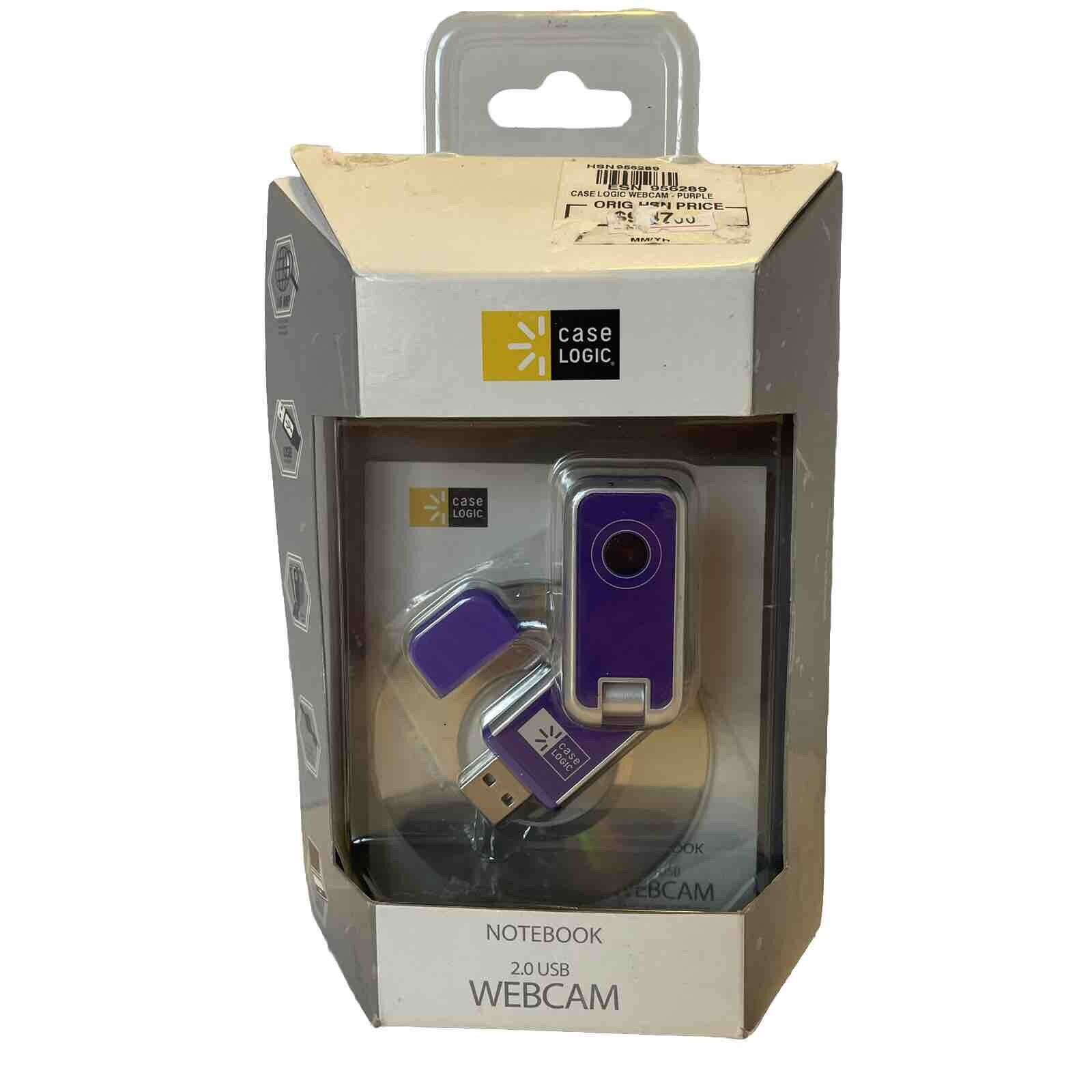 Case Logic Notebook 2.0 USB Webcam Built in Mic Software  Plug & Play Purple