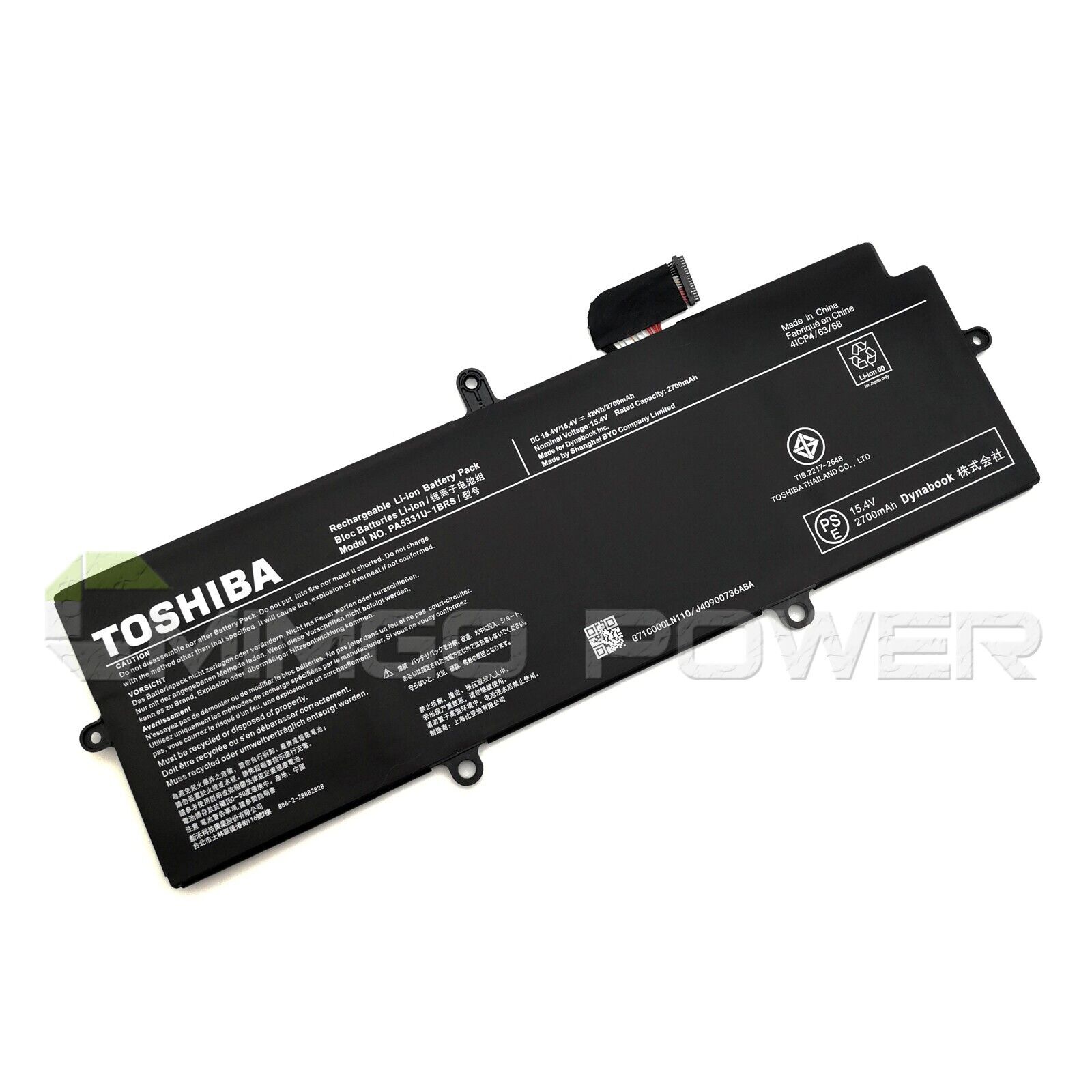 New Genuine PA5331U-1BRS Battery for Toshiba Tecra X30L-G A40-E Portege A30-E 