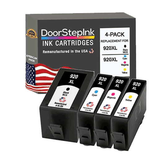 DoorStepInk Compatible Ink Cartridges For HP 920XL Black MICR 920XL CMY 4 PK-USA