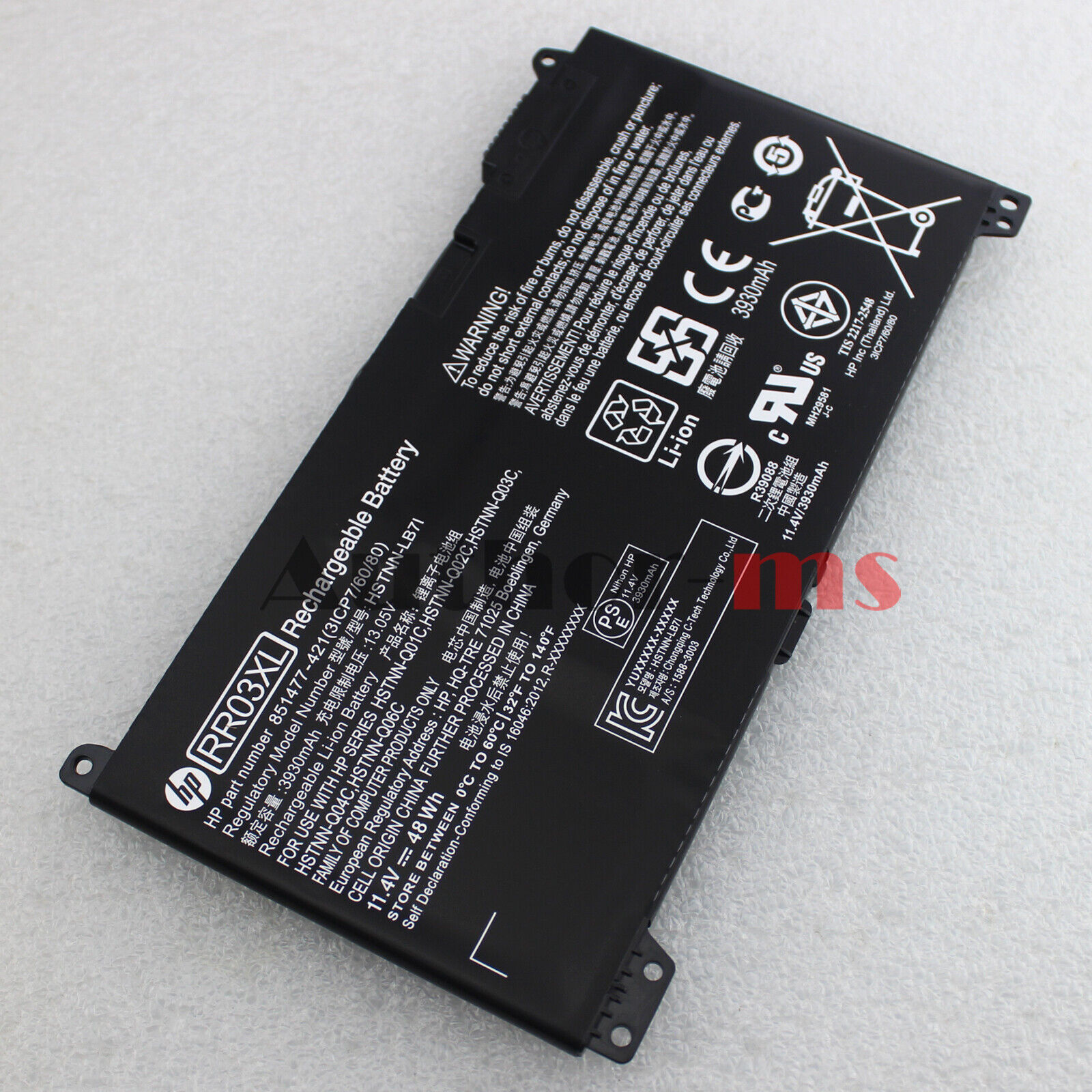 Original Genuine RR03XL Battery for HP ProBook 430 440 450 455 470 G4 851610-850