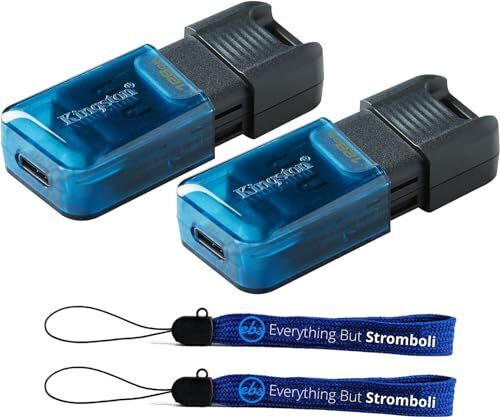 Kingston DataTraveler 80 M 128GB Two Pack Read Speed of 200MB/s USB-C USB 3.2...