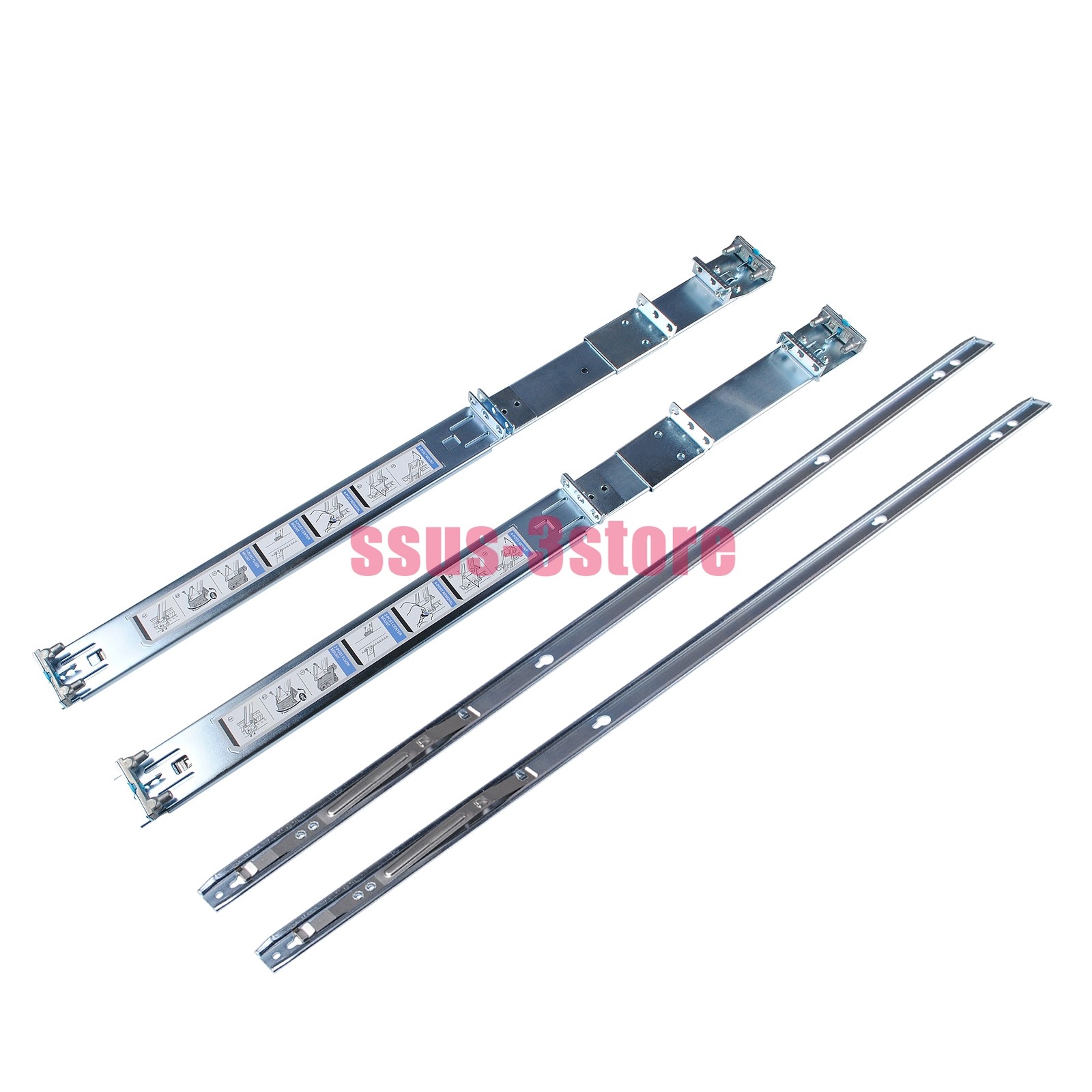 1U Ready Rails Static Rail Kit 0MF3D9 for Dell R650 R660 R6625 R6515 R670 R470