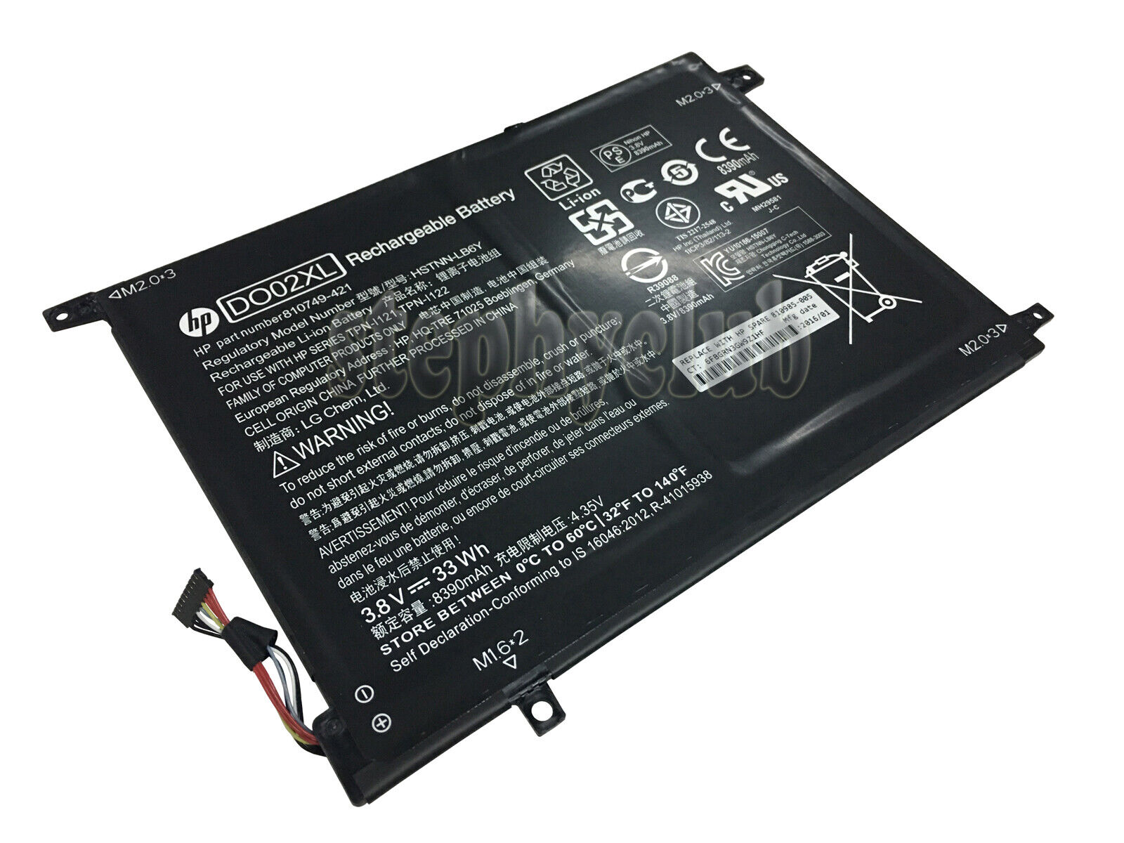Genuine DO02XL Battery for HP Pavilion X2 10 HSTNN-LB6Y TPN-I121 TPN-I122 Series