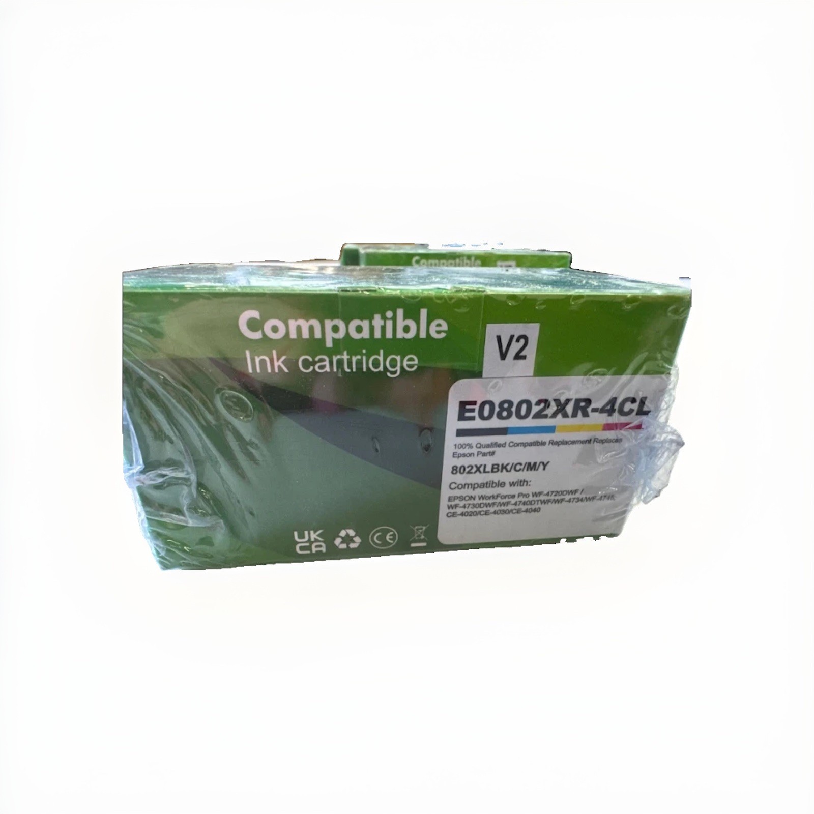 V2 4-Pack Compatible Ink Cartridges E0802XR-4CL