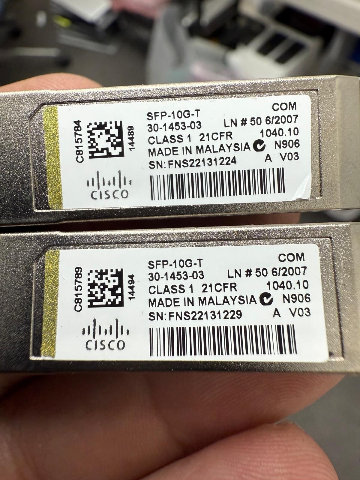 Genuine Cisco SFP-10G-T  Transceiver 10G Ethernet Copper Module