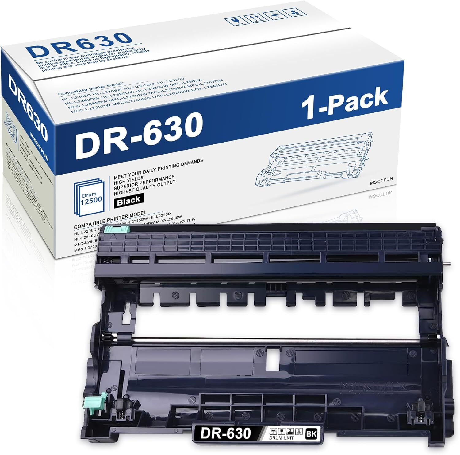 DR630 1PK BK Drum Unit Fit DCP-L2540DW DCP-L2560DW HL-L2305W HL-L2315DW L2340DW