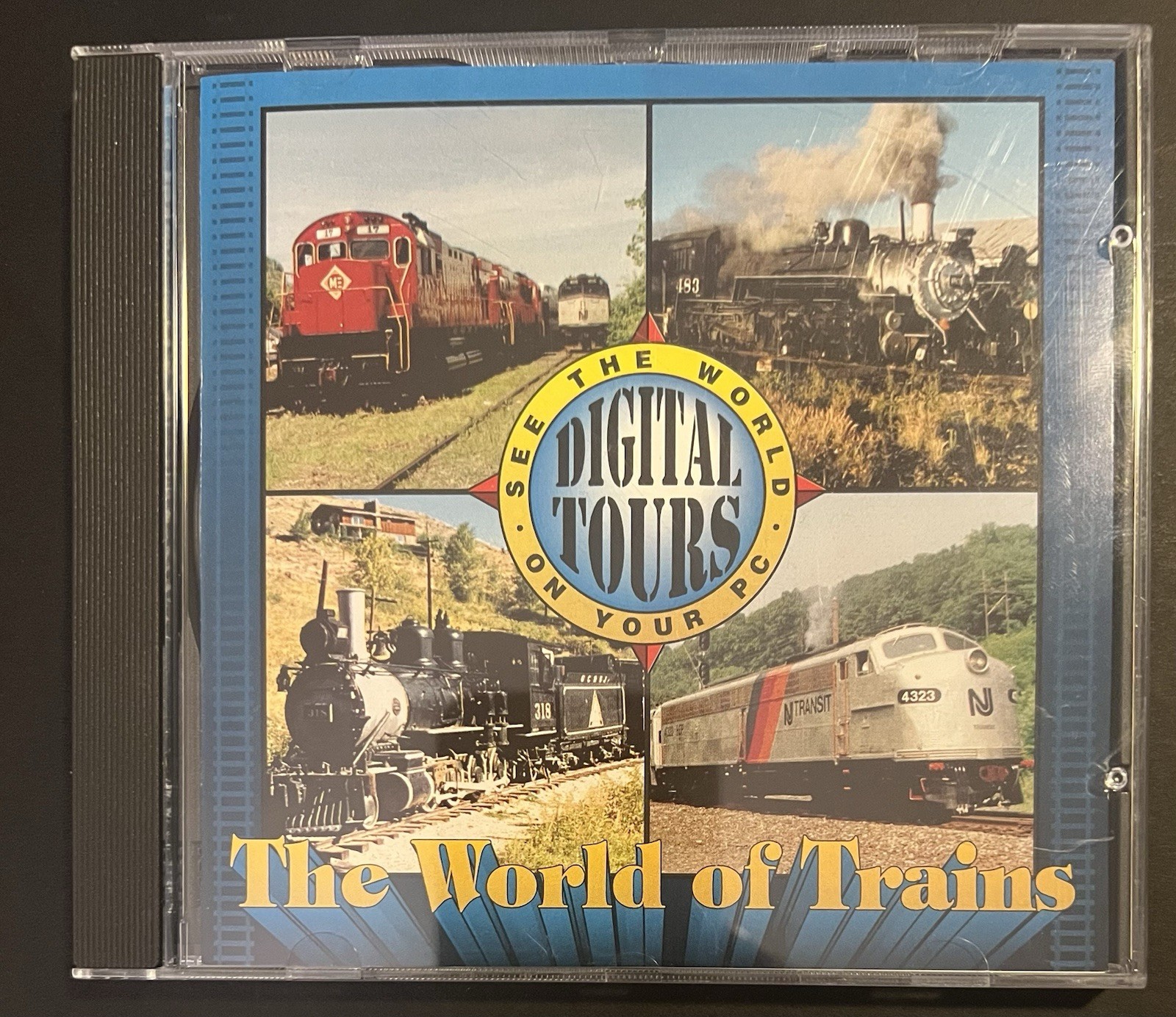 Digital Tours: The World Of Trains (1992 CD-ROM) Free Padded & Boxed Shipping