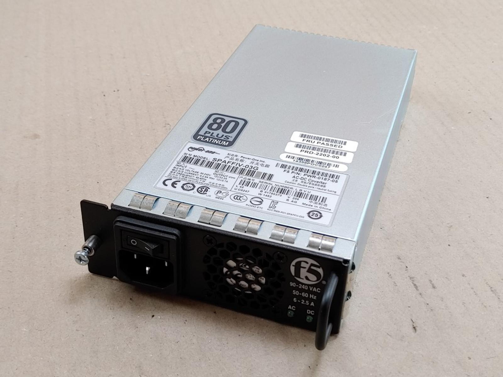 F5 NETWORKS PWR-0187-05 AC POWER SUPPLY 400W SPAFFIV-03G BIG-IP 4000S TESTED