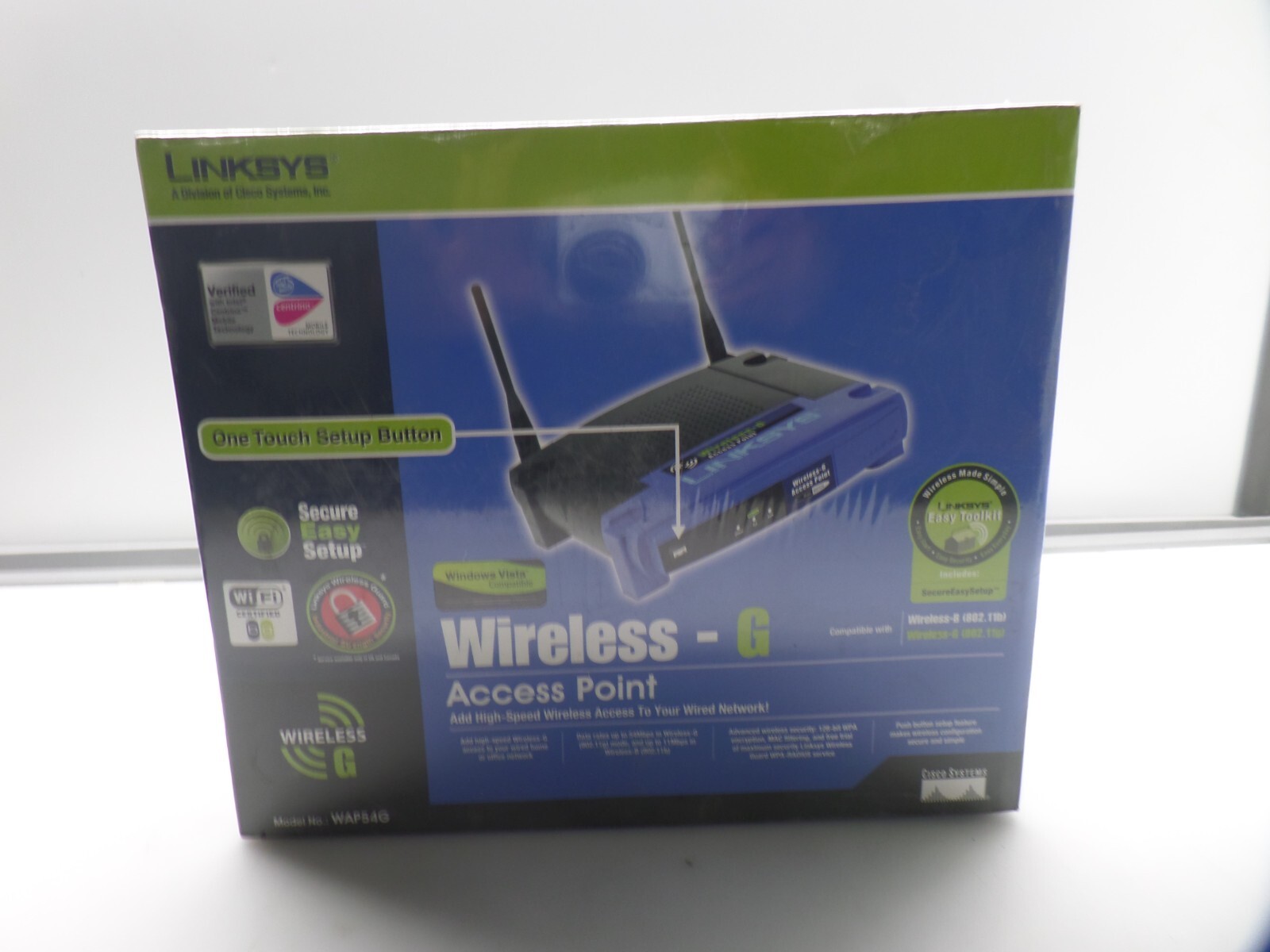 Linksy Wireless-G Broadband Router 2.4 GHz 4-Port Model WRT54G New Sealed