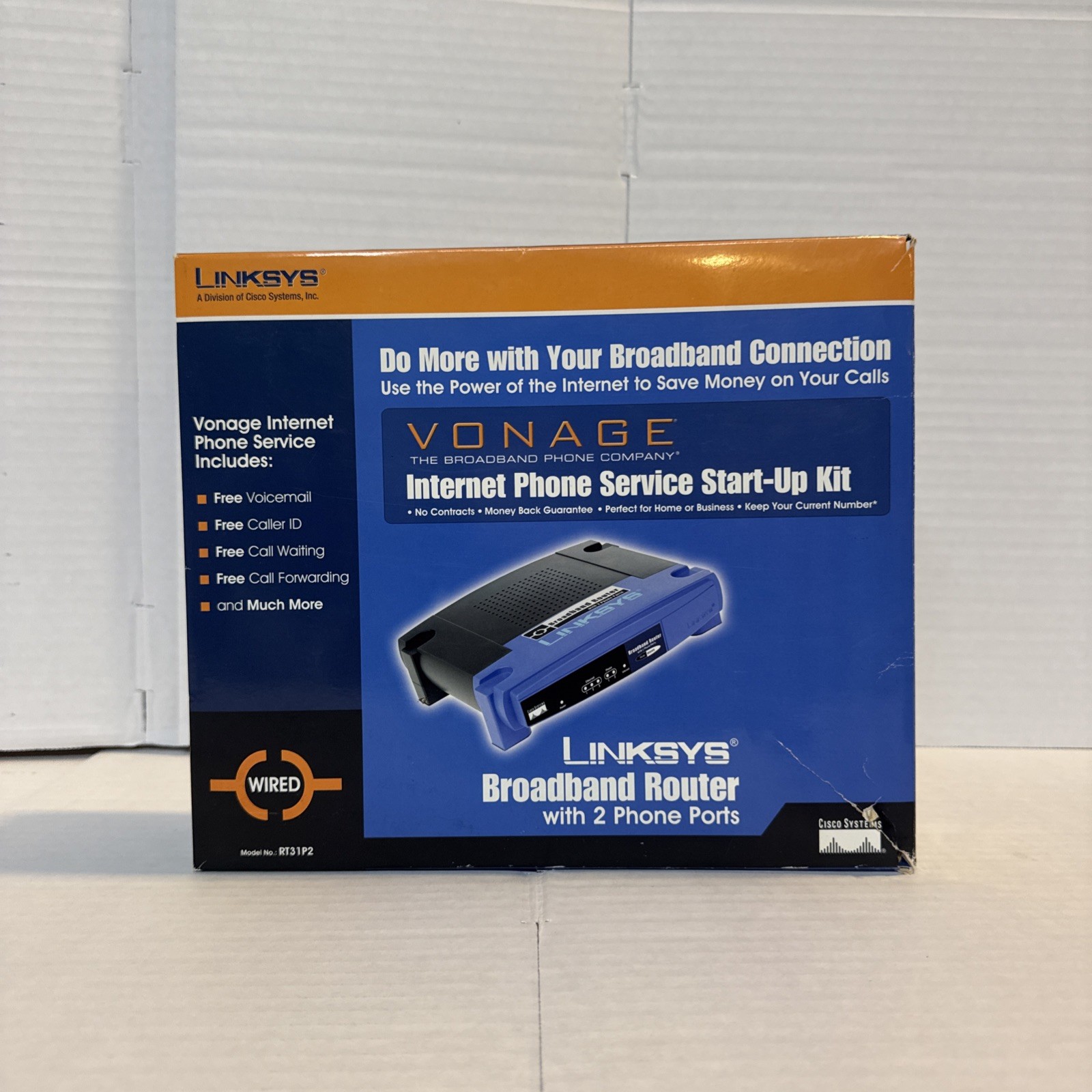 Linksys RT31P2 3-Port 10/100 Wired Router w/ 2 phone ports