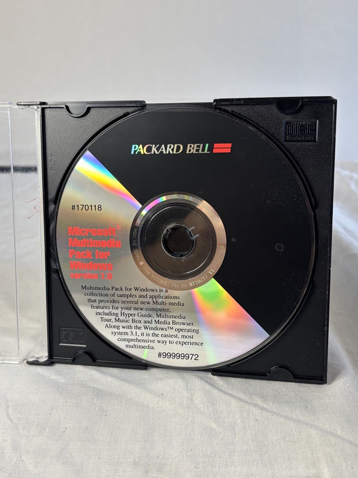 Packard Bell Microsoft Multimedia Pack For Windows Version 1.0 CD