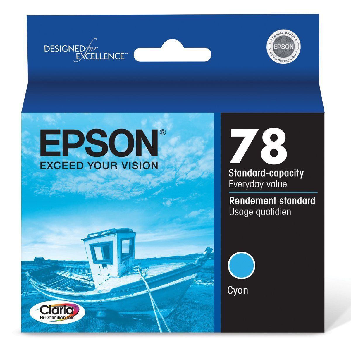 NEW Epson T078220 Claria Hi Definition 78 Standard capacity Cartridge 