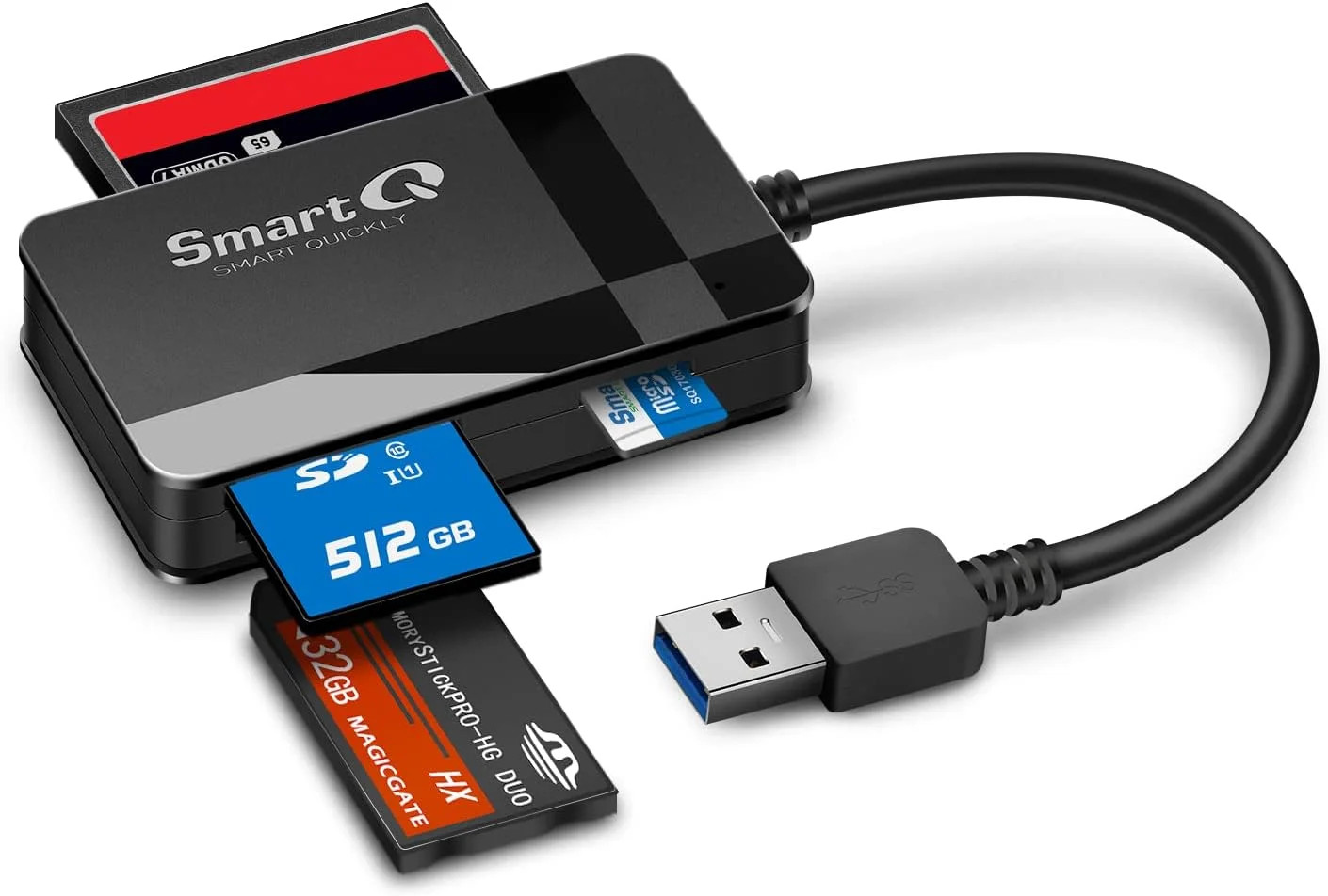 C368 USB 3.0 Card Reader - Plug & Play, Compatible with Apple & Windows, Support