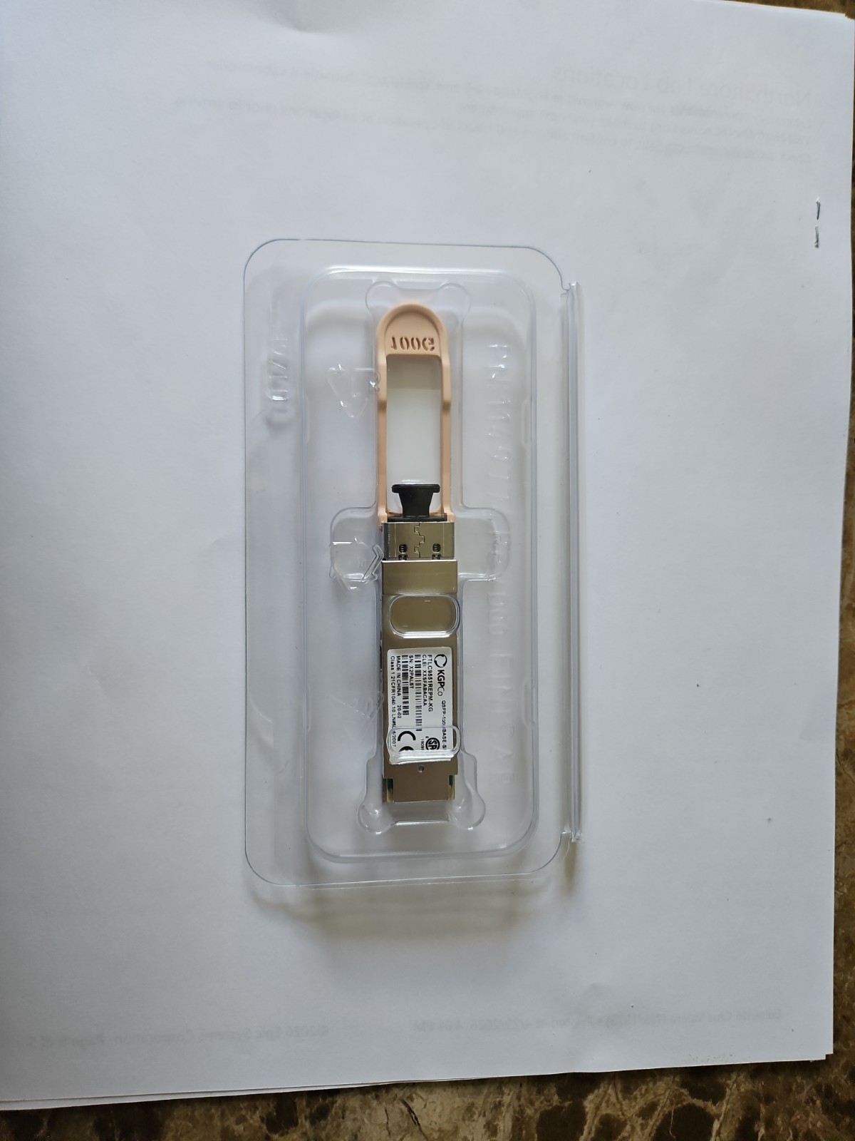 KGPCo SFP28+ QSFP-100GBase-SR4 FTLC9558REPM-KG Optical Transceiver NEW