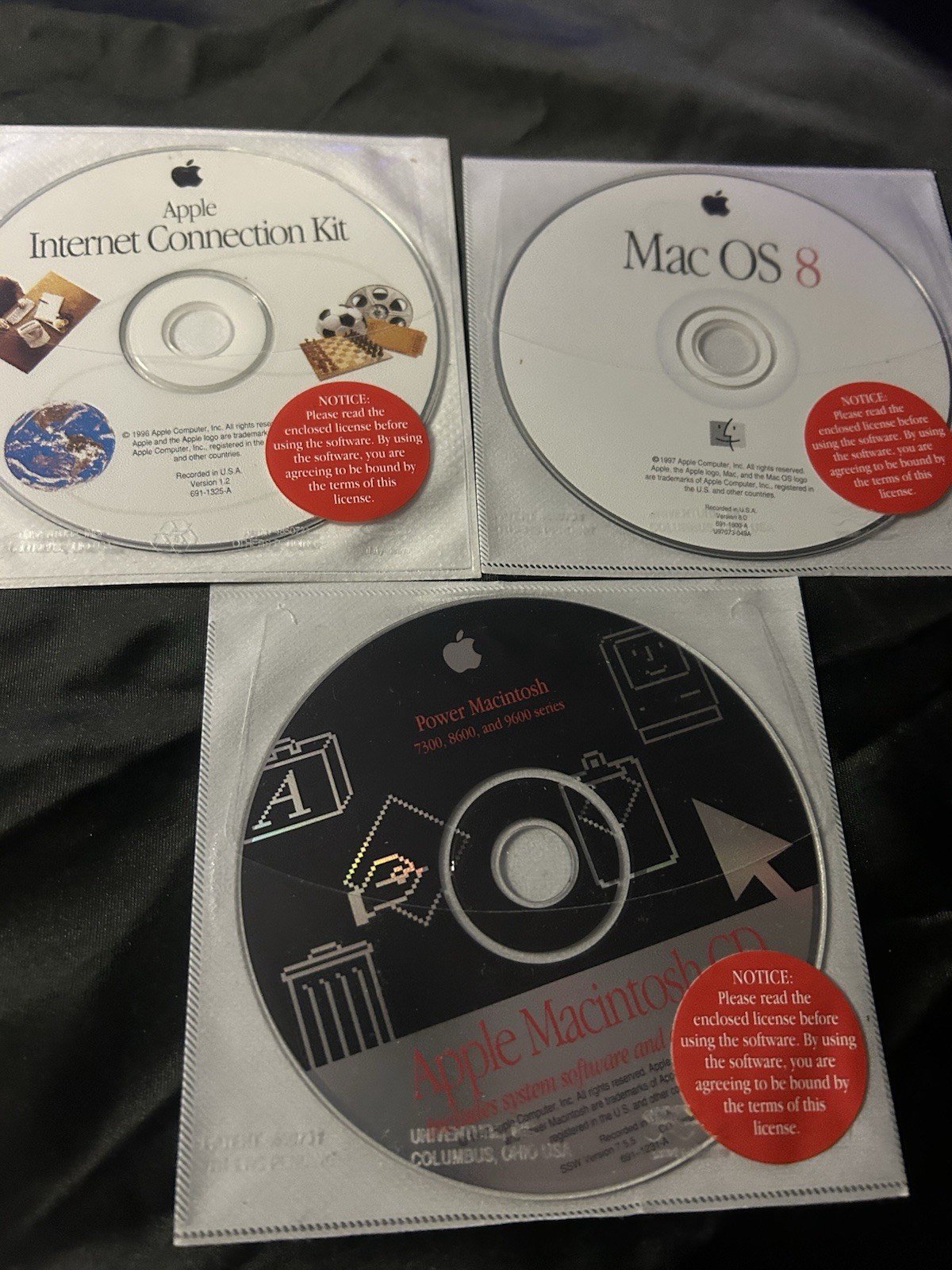 Vintage Apple Mac OS 8 Original Software (7300, 8600, 9600)