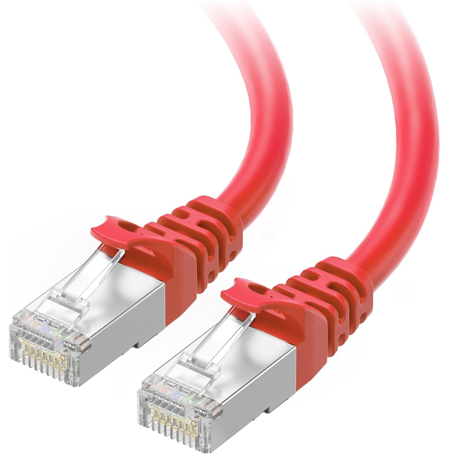 Cable Matters 10Gbps Snagless Short Shielded Cat 6A Ethernet Cable - 1ft, Cat 6A