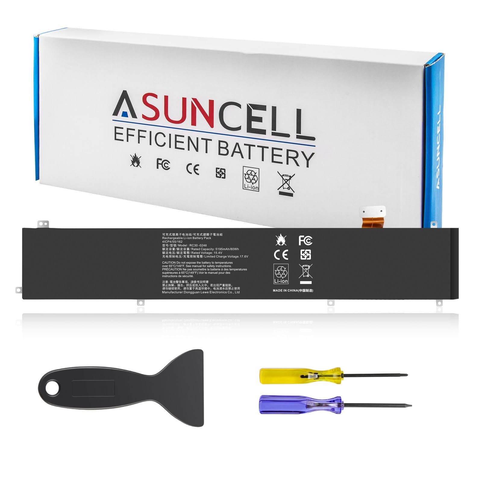 High-Capacity Laptop Battery for Razer Blade 15 RTX 2060 2070 2080 - 80Wh