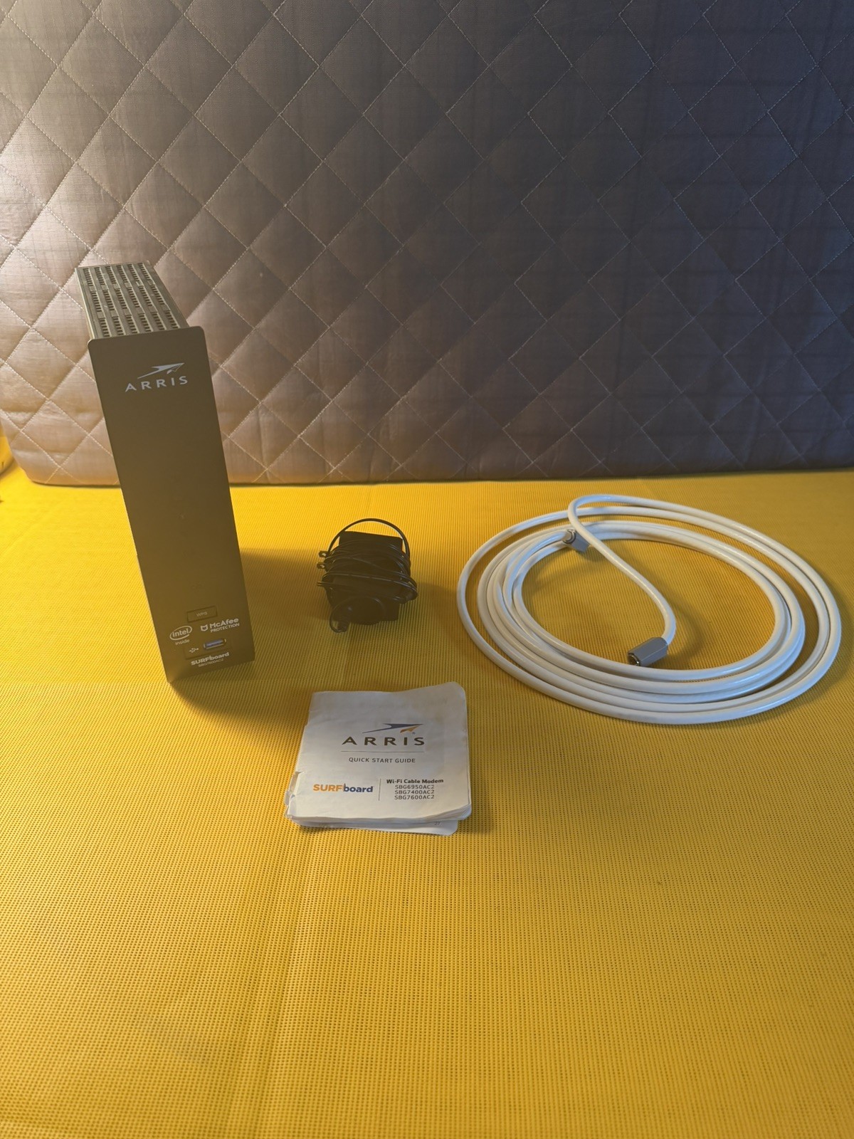 ARRIS ‎SBG7600AC2-RB Cable Modem Plus - Black - Ethernet Cable Included