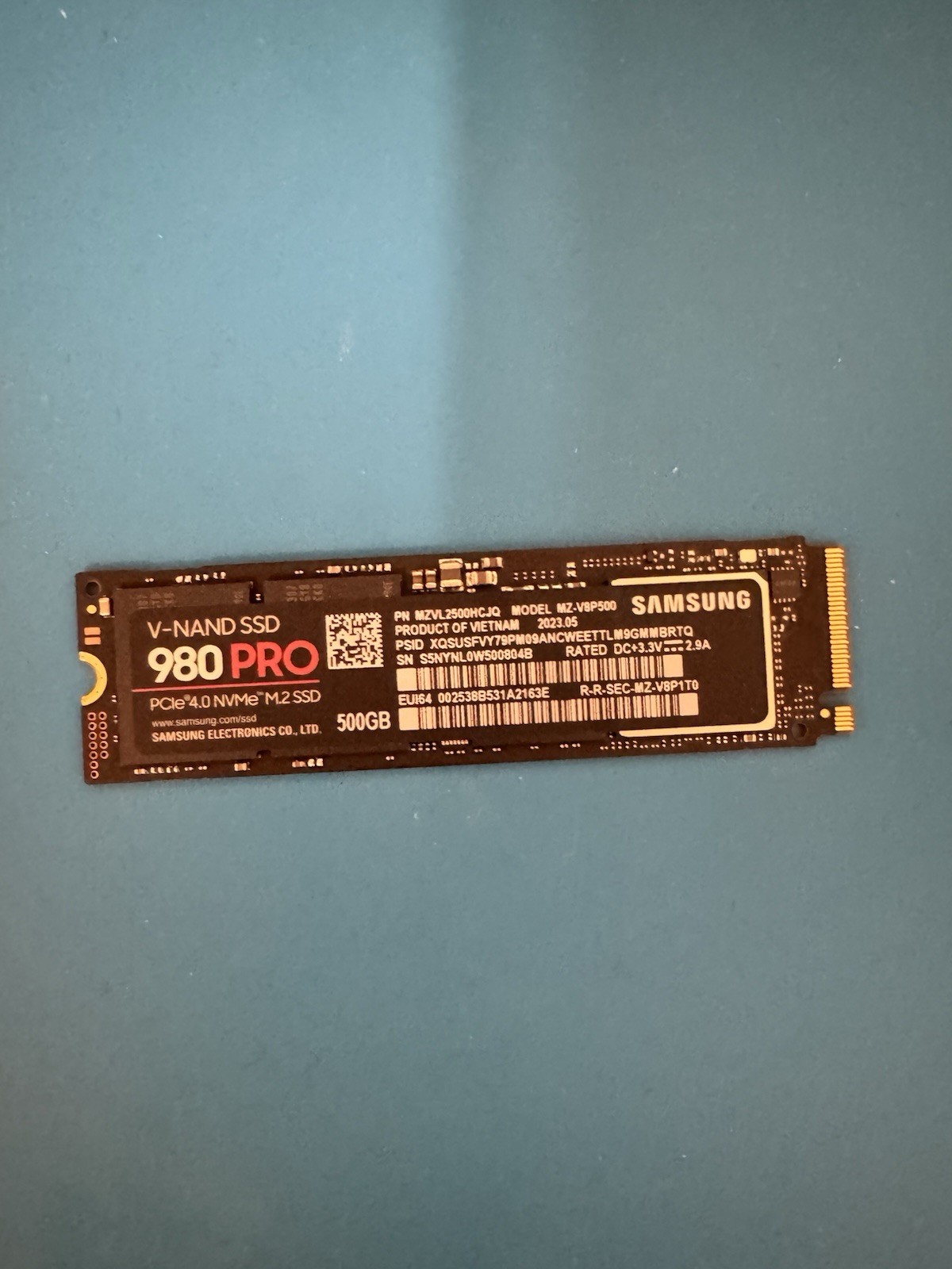 Samsung 980 Pro 500gb M.2 SSD