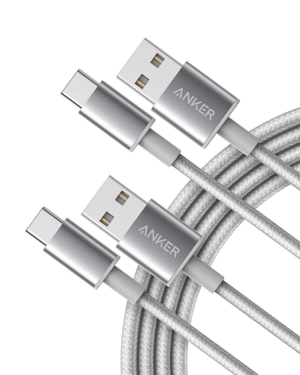 Anker Cable [2-Pack, 3ft] Premium Nylon USB A to Type C Charger Cable, for... 