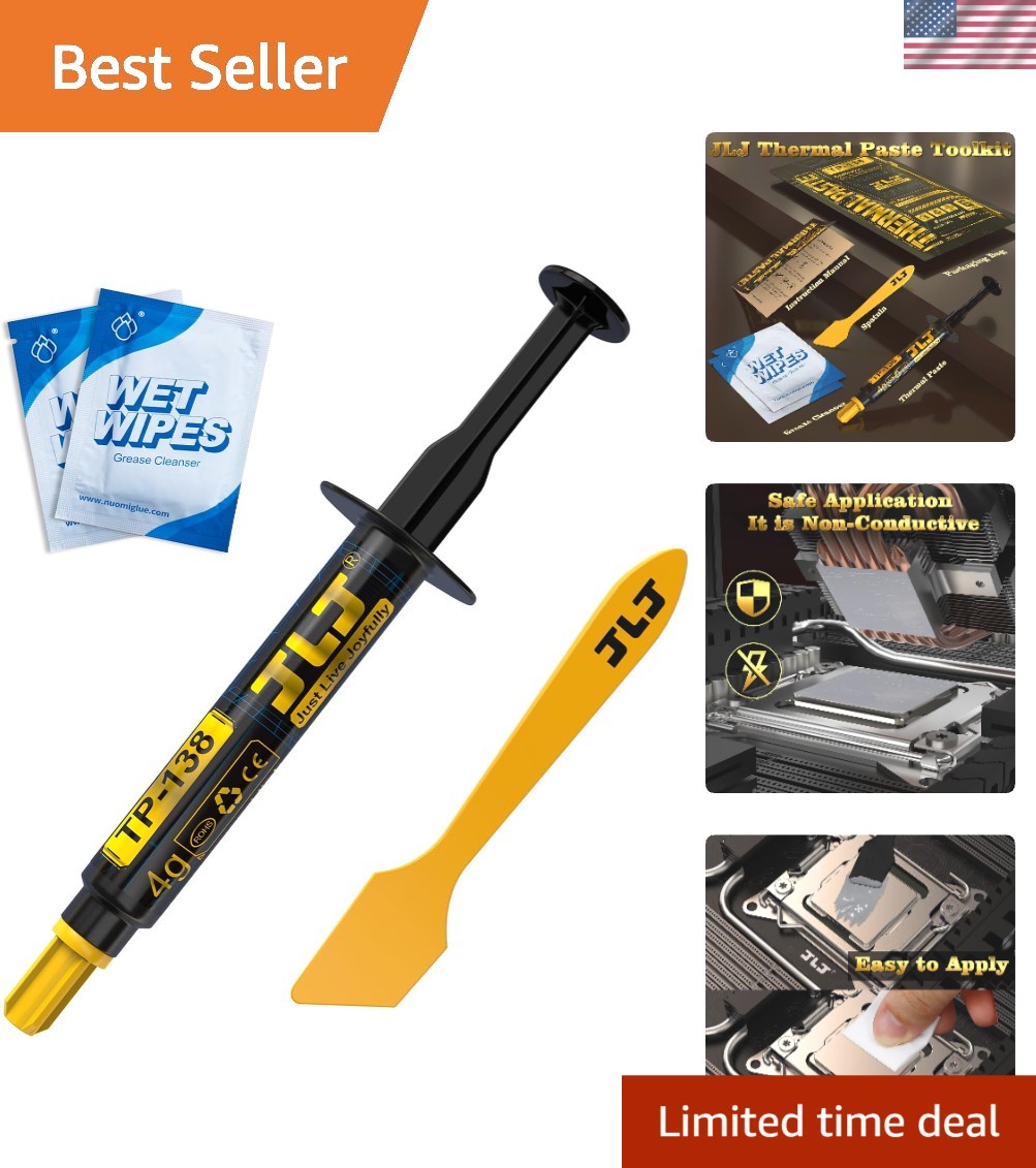 Complete 4g Thermal Paste Kit - Easy Application for Safe CPU & GPU Cooling