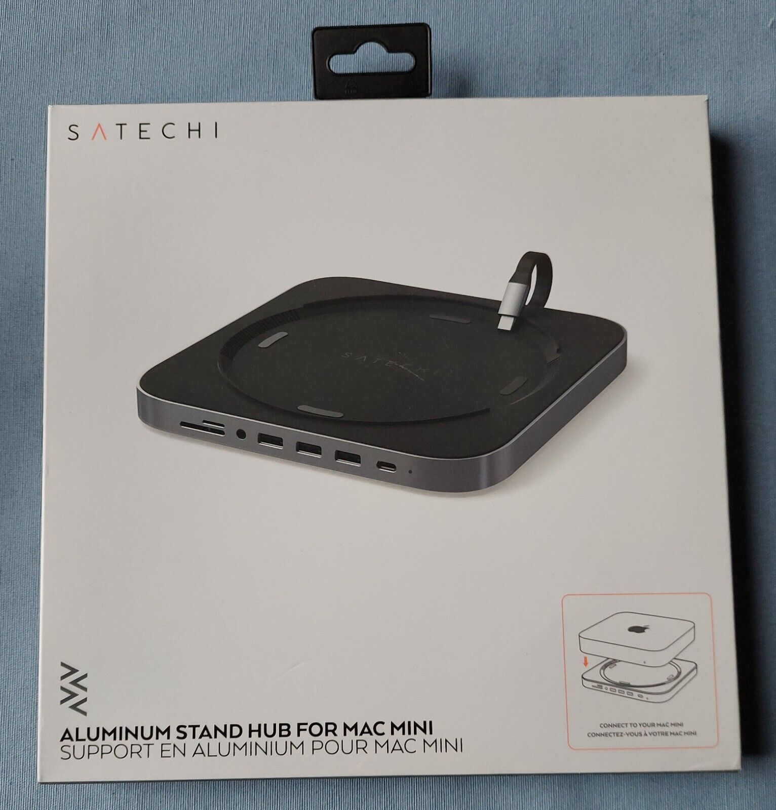 Satechi Aluminum USB Type-C Stand Hub for Apple Mac Mini (Silver)