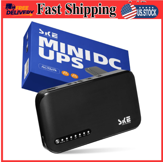 Mini UPS 20000mAh Backup Power Supply for Router/Modem 5V 9V 12V
