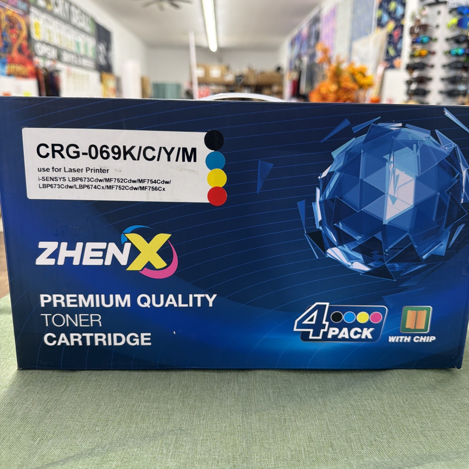 4 Pk CRG-069 Toner Cartridge (With Chip) Black, Mag, Cyan, & Yellow NEW SEALED
