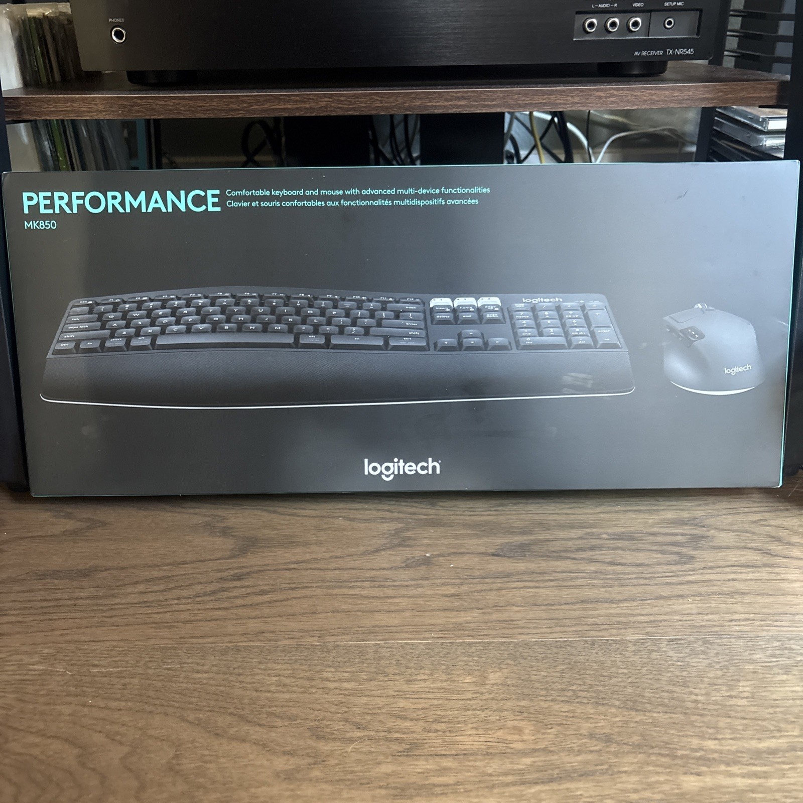 Logitech MK850 Ergonomic Wireless Keyboard & Mouse Combo Multi-Device Black