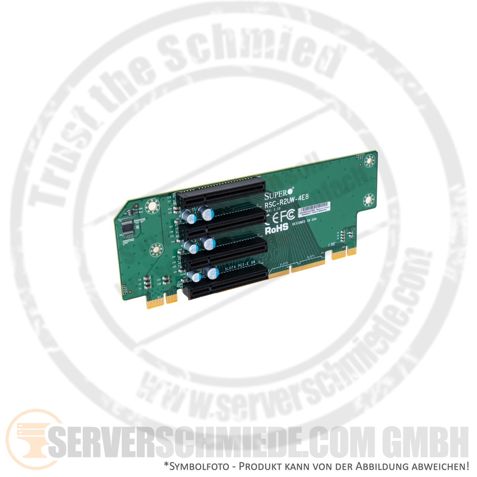 Supermicro CSE-219 Riser Card 4x Slot 2U PCIe x8 RSC-R2UW-4E8