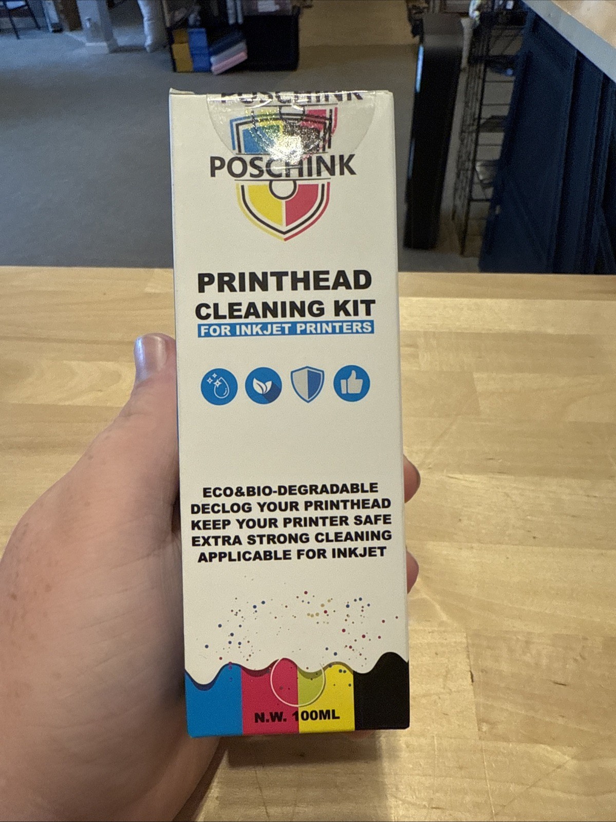 POSCHINK. Printhead Cleaning Kit for INKJET PRINTERS. 100 ml. New