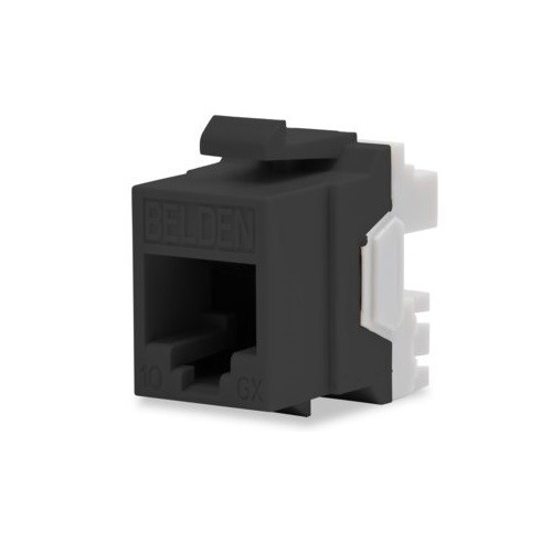 Belden AX102283 10GX Black Modular Jack Cat 6A RJ45 KeyConnect Style