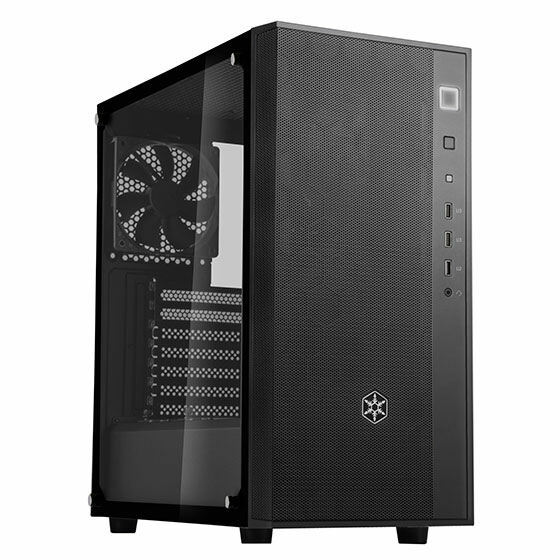 Silverstone SST-FAR1B-G (Black) FARA R1 Tempered Glass MATX/Mini-ITX Chassis