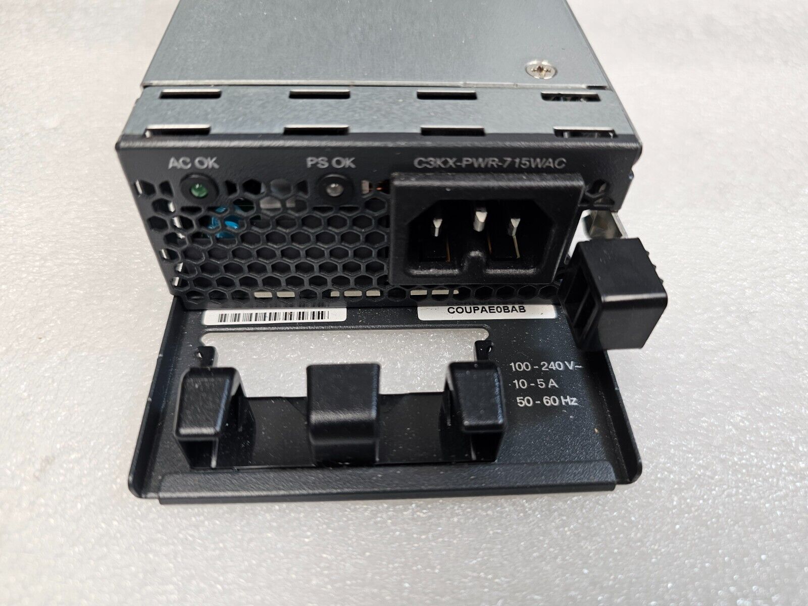 Cisco C3KX-PWR-715WAC 715W AC Power Supply for 3750X, 3560X PoE+ Switch