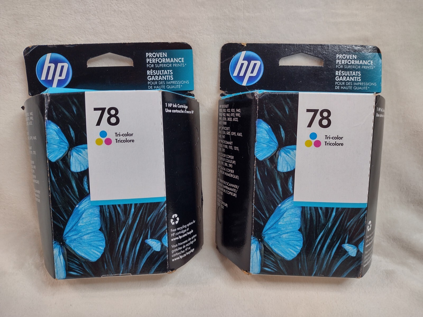 2 Genuine HP 78 Tri-Color Ink Cartridges C6578DN Lot of 2 NEW 12/18