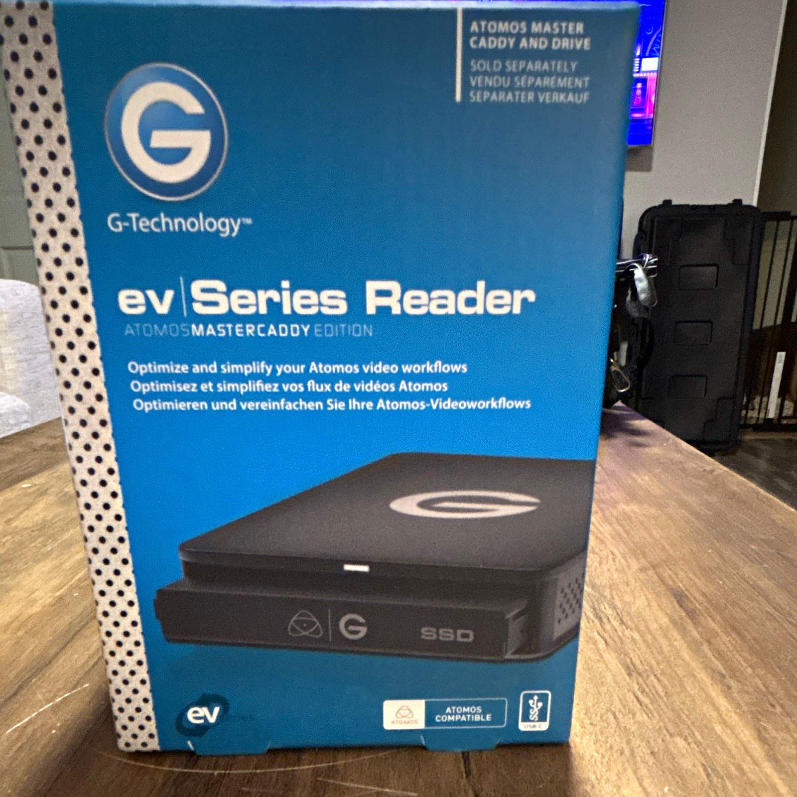 G-Technology ev Series USB-C SATA Card Reader for Atomos Master Caddy