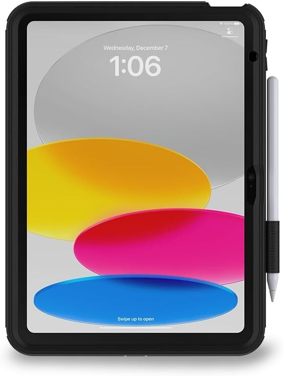 OtterBox - Defender Series iPad Case for 10th Gen - Protective Tablet Case Black