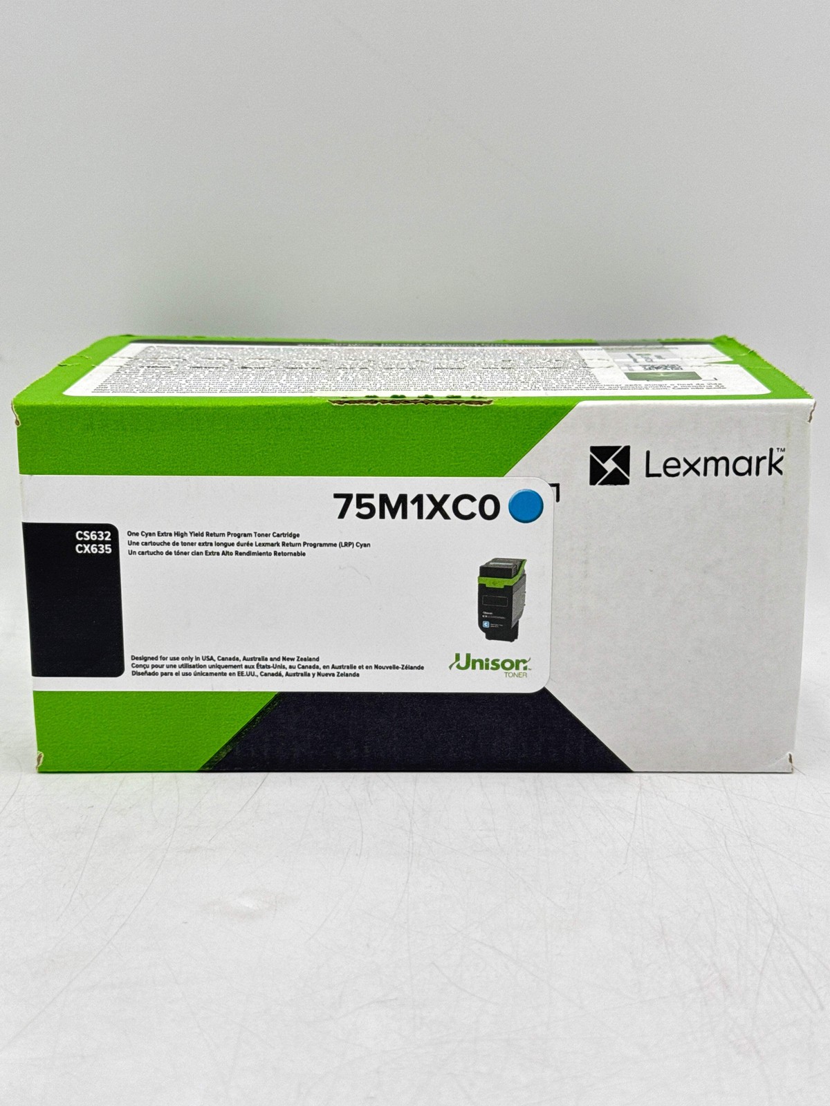 LEXMARK 75M1XC0 Cyan Extra High Yield Toner Cartridge