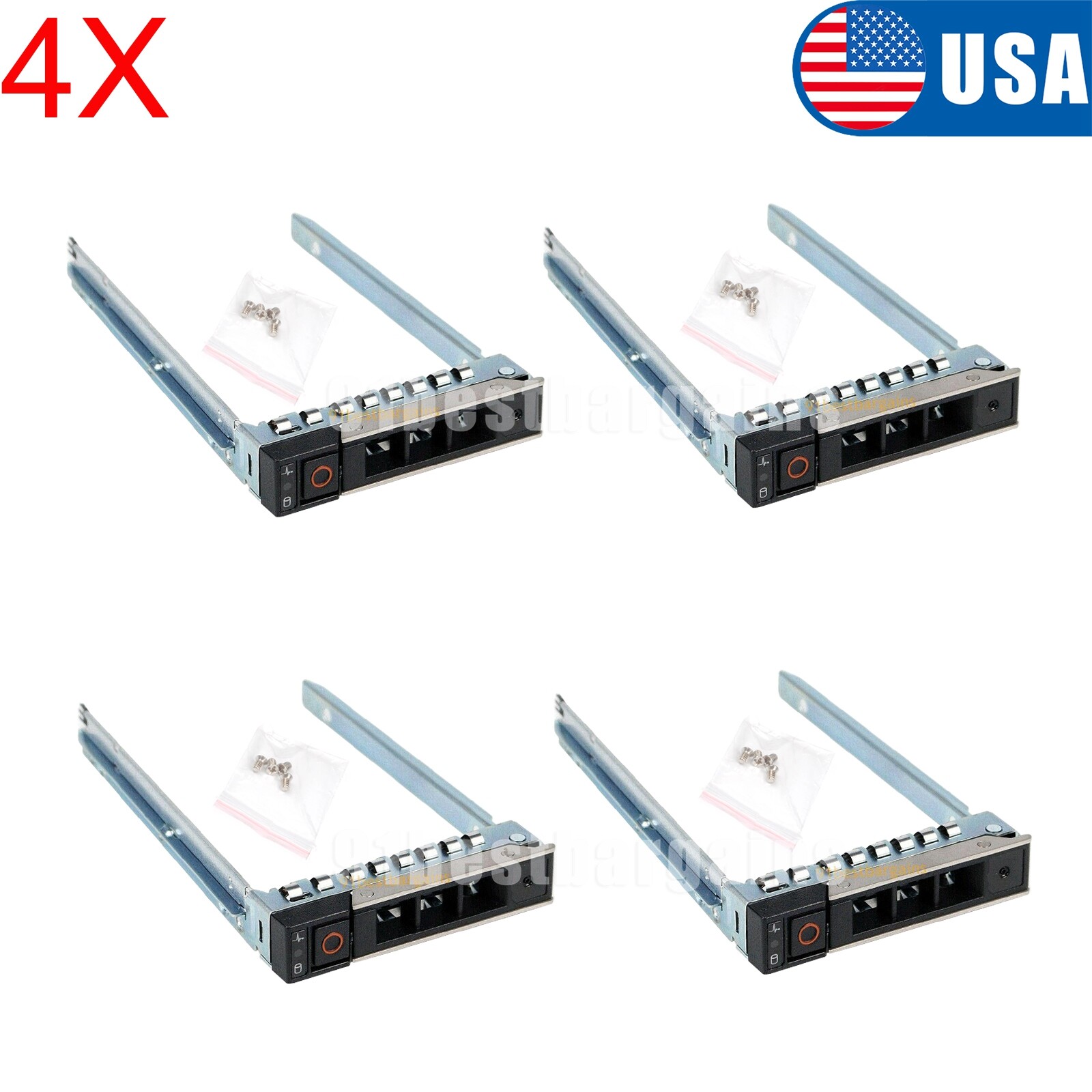 4X FOR Dell 14th Gen DXD9H SAS/SATA/NVMe 2.5" SFF HDD Tray Caddy R440 R640 R740
