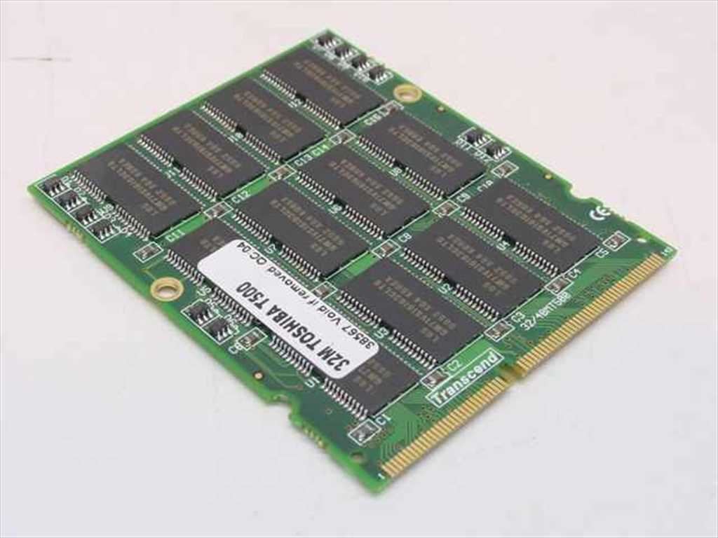 Transcend 32-1BM 32MB Toshiba T500 Series Laptop Memory Module for Upgrade