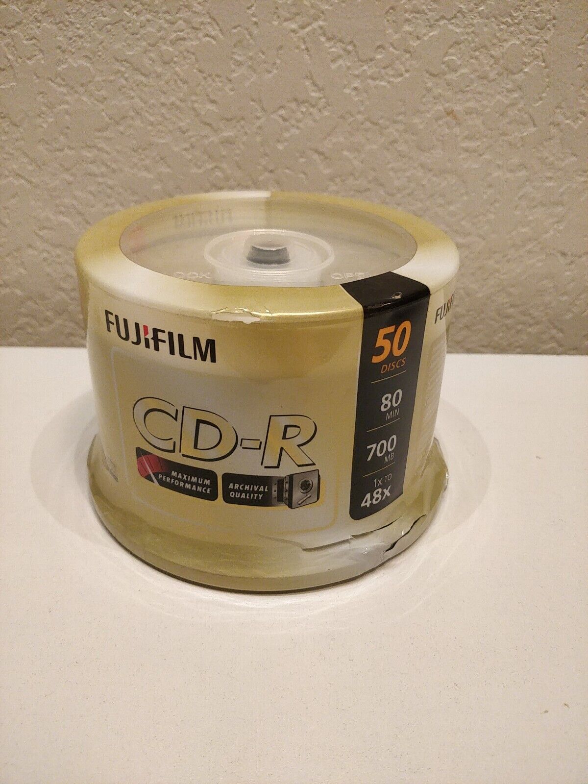 Fujifilm CD-R 80min 700MB/Mo, up to 48X write speed, 50 pack, New