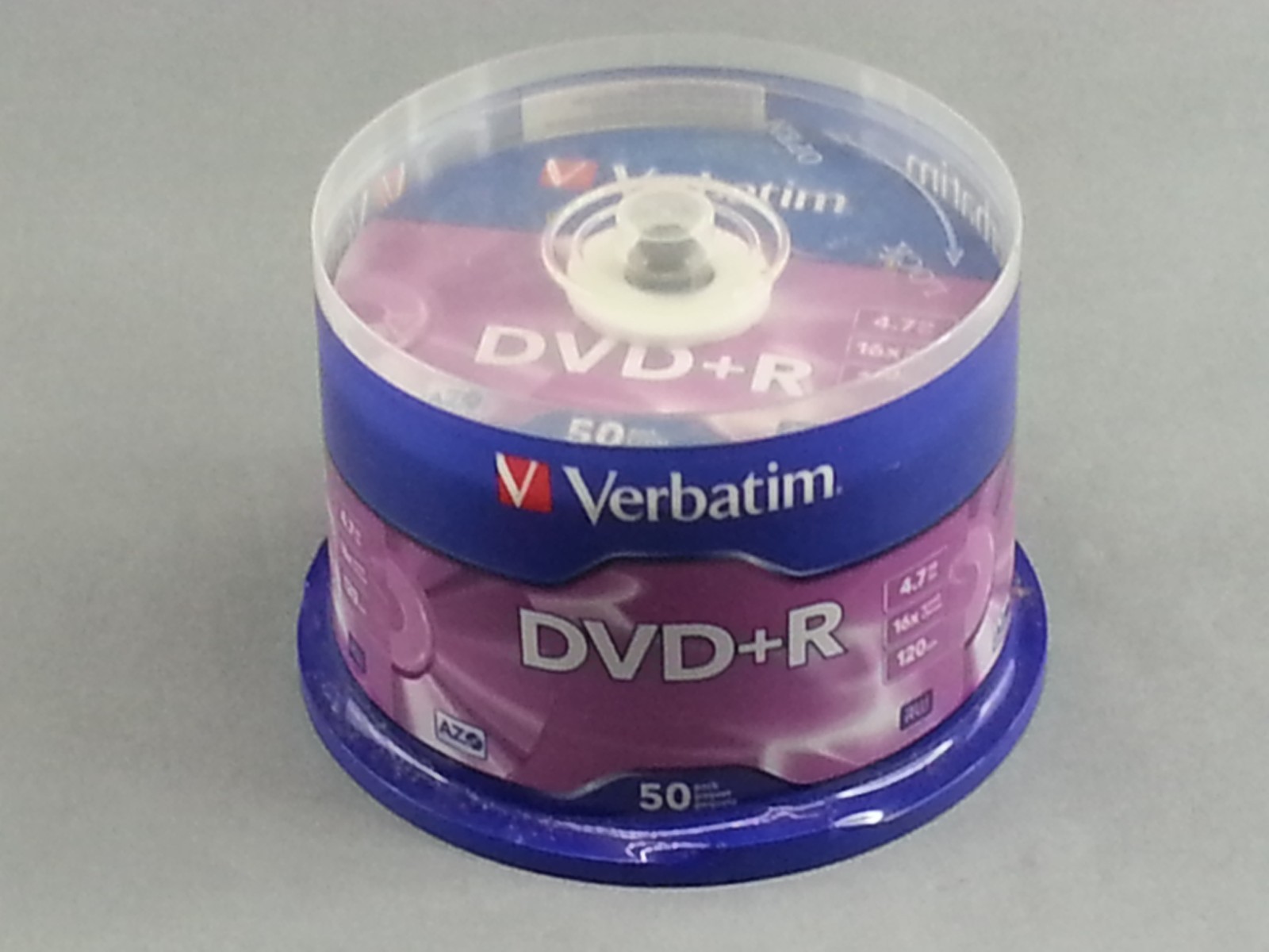NEW Sealed Verbatim Blank DVD+R 50 Count Disk 4.7GB 120 Minutes