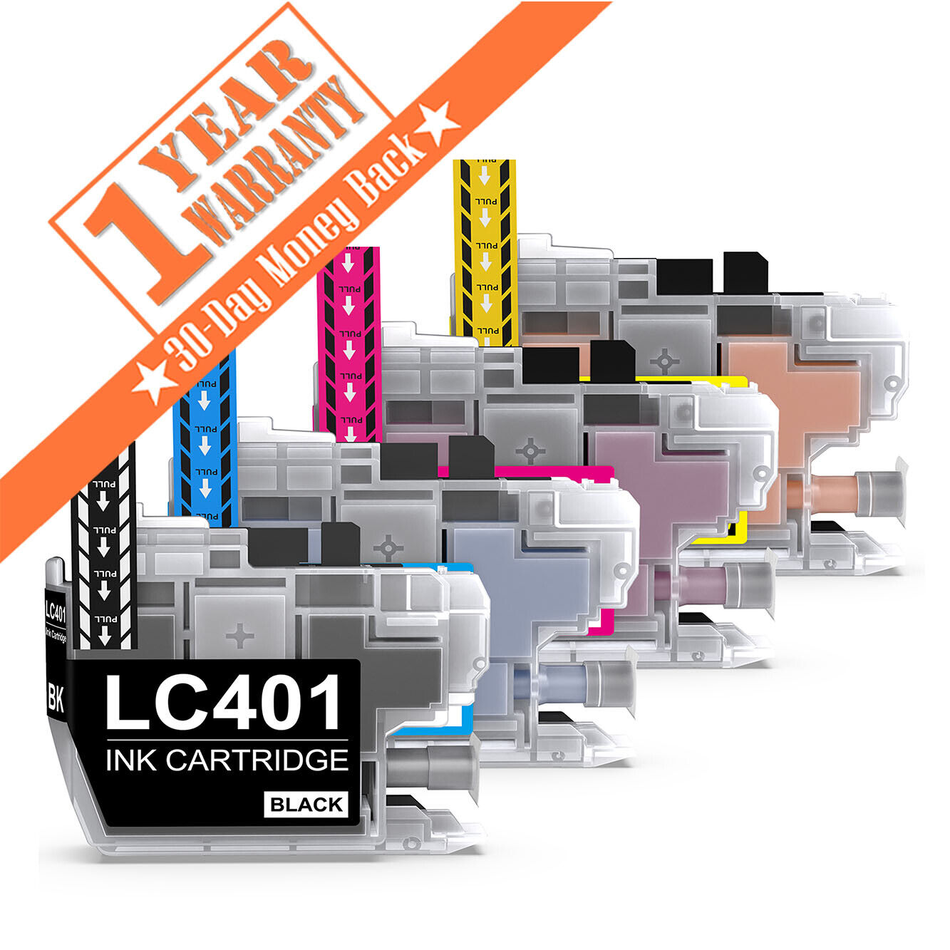 4PK LC401 Ink Cartridges For Brother LC-401 MFC-J1010DW MFC-J1012DW MFC-J1170DW