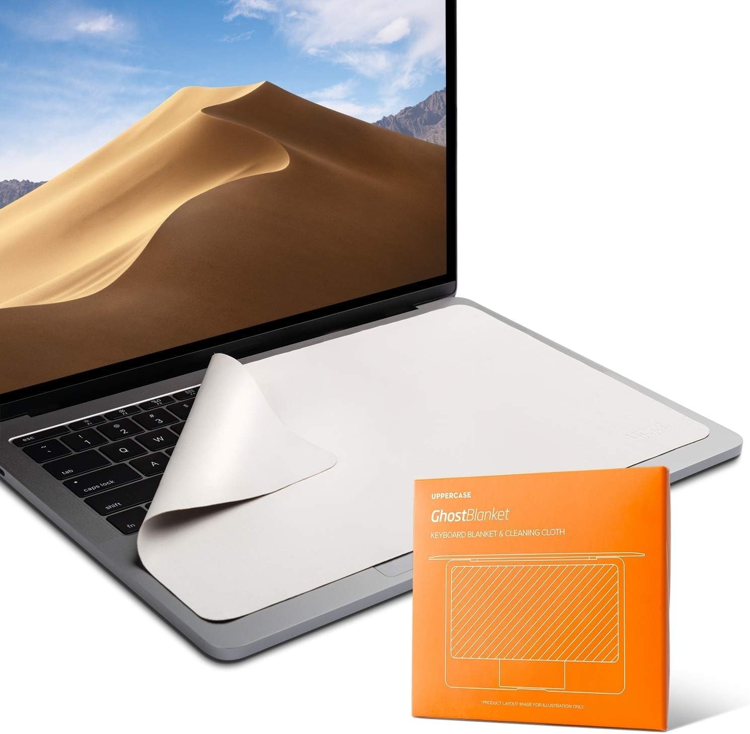 GhostBlanket Screen Keyboard Imprint Protection 16" MacBooks, White