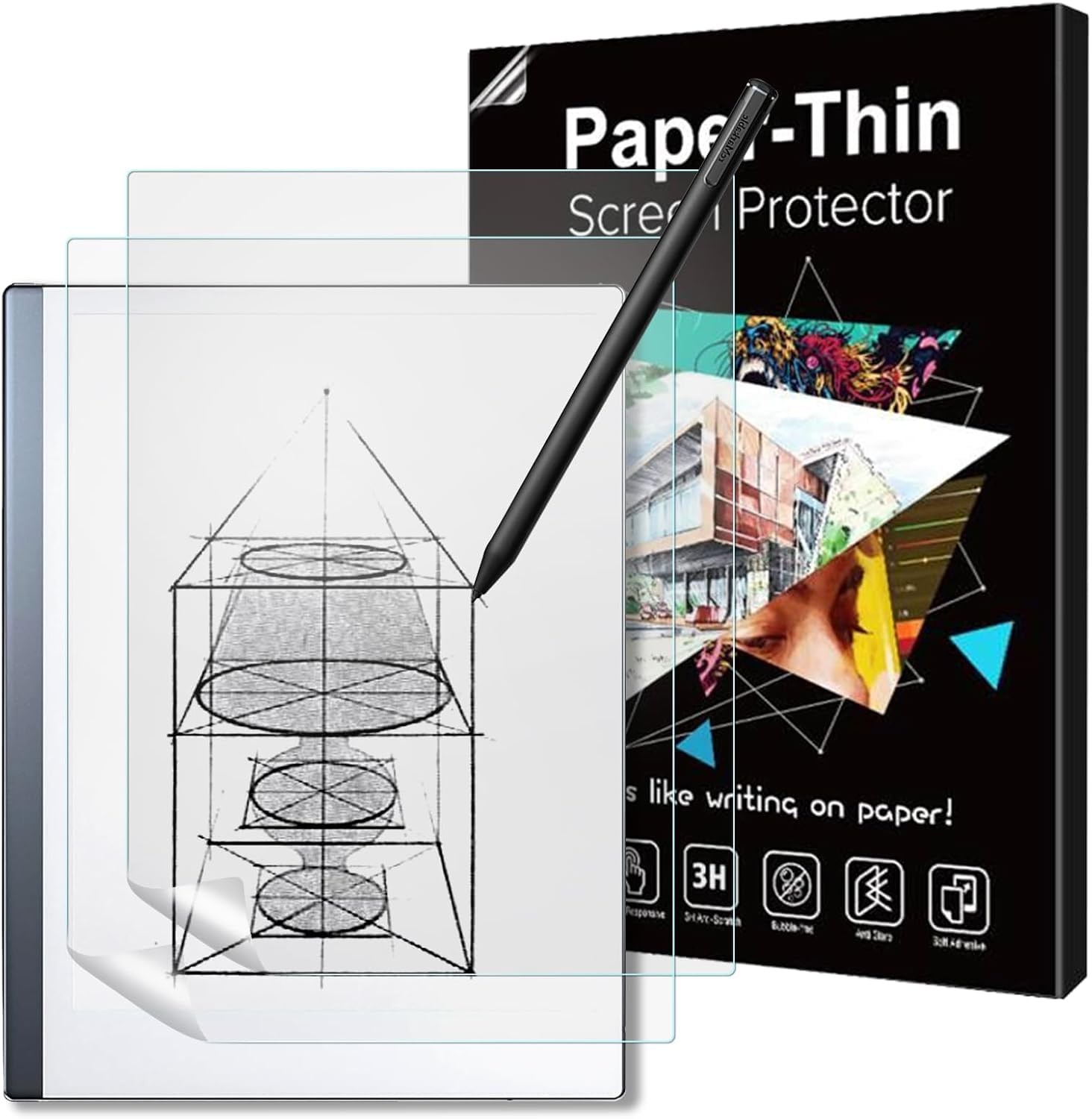 2 PCS Matte PET Film Screen Protector Compatible With Remarkable 2 10.3 Inch