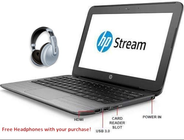 HP Stream 11 Pro G2 11.6" 1.60GHz Windows 10/8.1/7+Office*