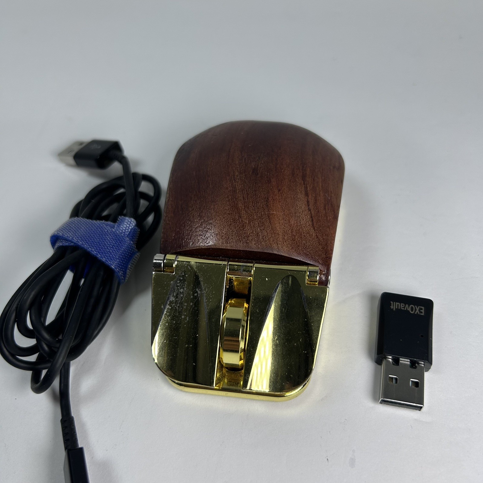 EXOvault Luxury Computer Mouse Gold Complete with Dongle 