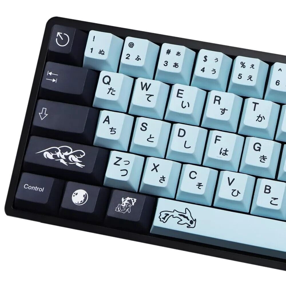 Gmk Mizu Keycaps, 136 Set Keycaps Mizu For Gaming Keyboard, Pbt Cherry Profile