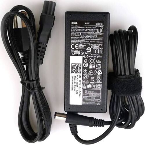 Dell Laptop AC Adapter Charger 65 Watt 19.5v 3.34a LA65NS2-01 Authentic charger