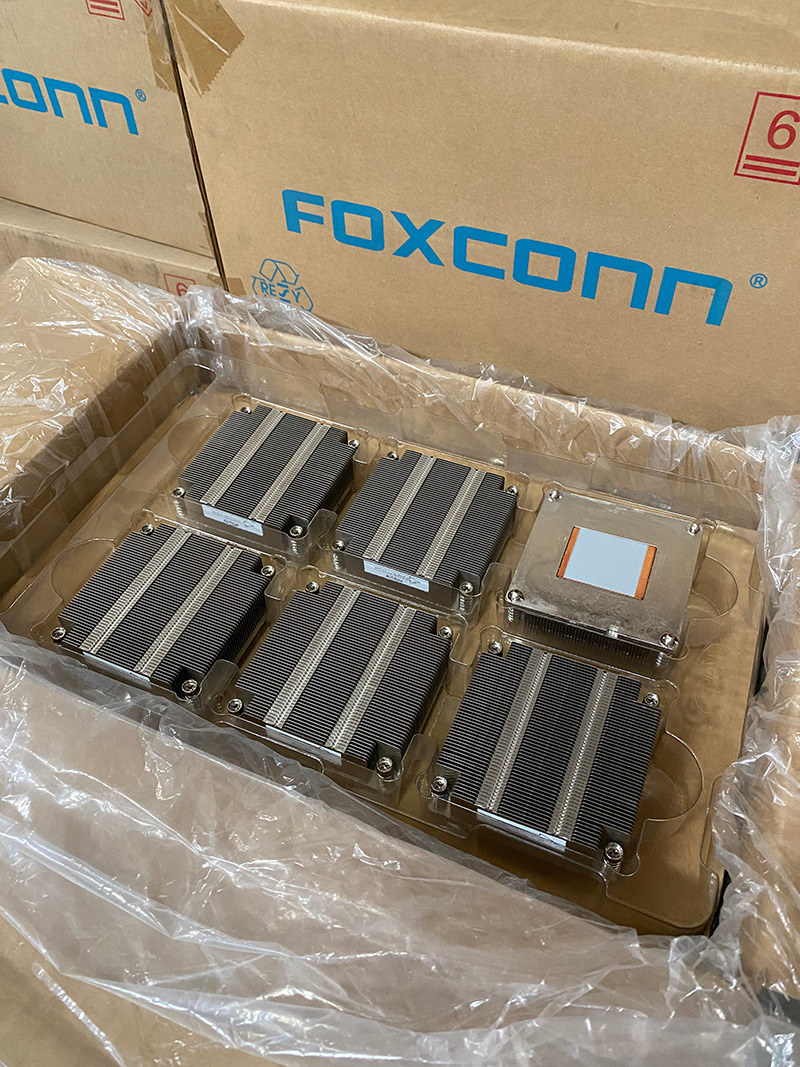 Foxconn LGA2011 (Square ILM) 1U Copper Heat Sink High Performance CPU Cooler